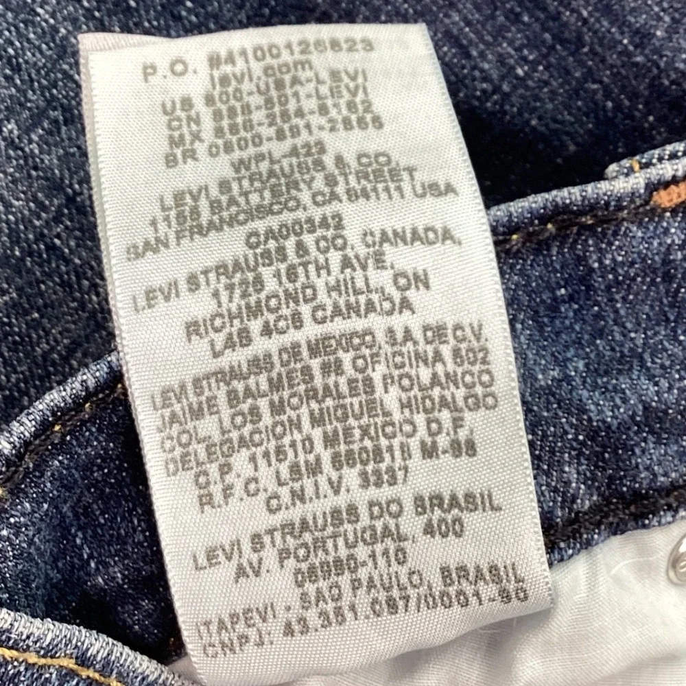 Levis 515 Bootcut Jeans Womens 14 S/C Dark Wash Blue‎ Denim Stretch Mid Rise